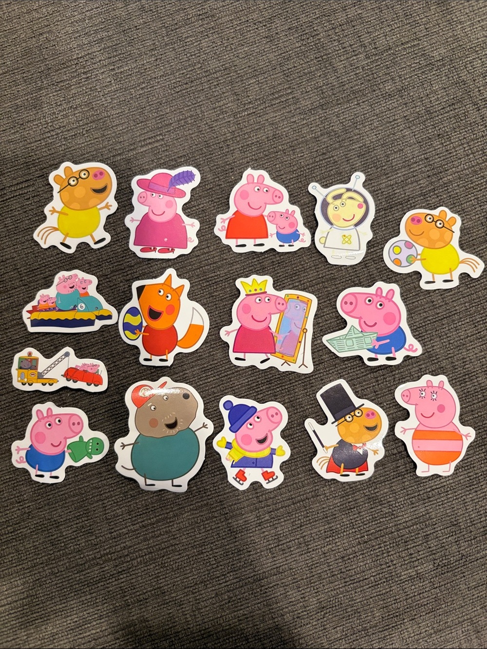 15 Peppa Pig Stickers      kids children’s scrapbook scrapbooking boys girls boy